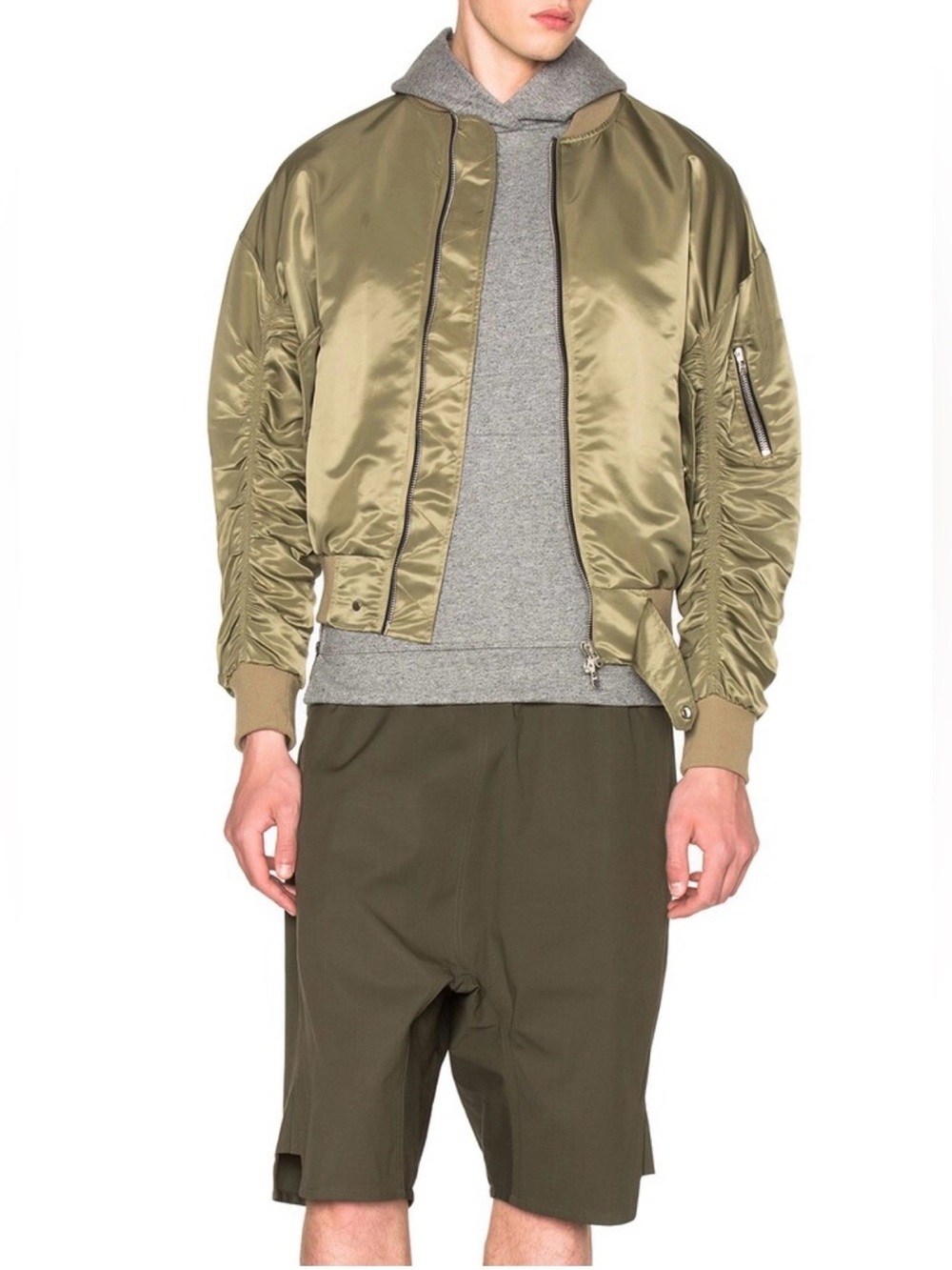 Fear of God Mainline Fourth Collection Nylon Bomber Jacket in Sage Green